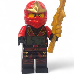 LEGO Ninjago Kai Minifigure Alarm Clock 9" Black Ninja Figure WITH SWORD 9001161